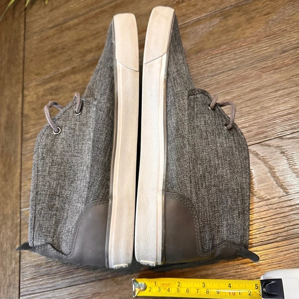 Andrew Marc Reade Textile Chukka Fashion Sneakers Charcoal Mens 10‎